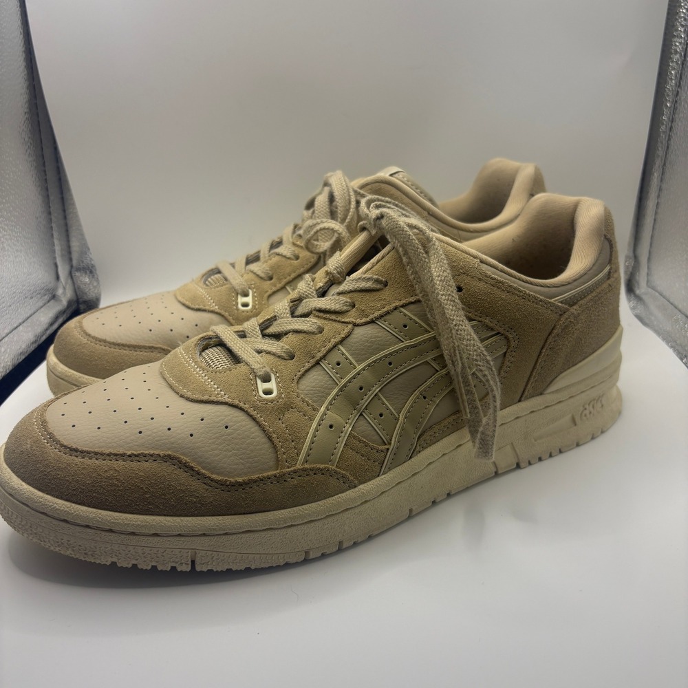 Asics EX89 Oatmeal Cream Suede Leather Sneakers 1201A463-200 Mens 12